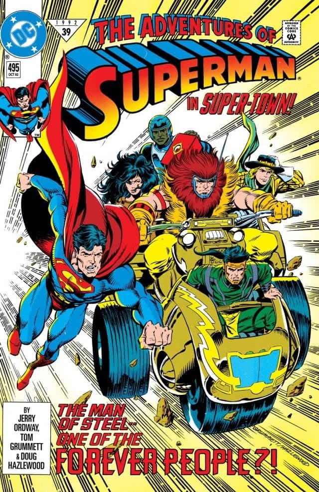 Adventures of Superman #495 cover
