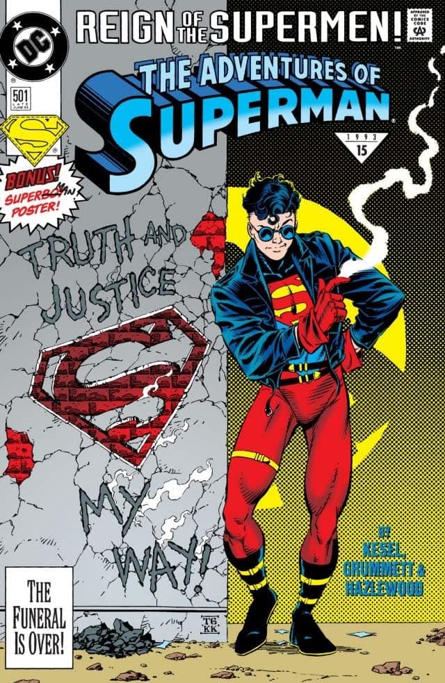 Adventures of Superman #501 cover