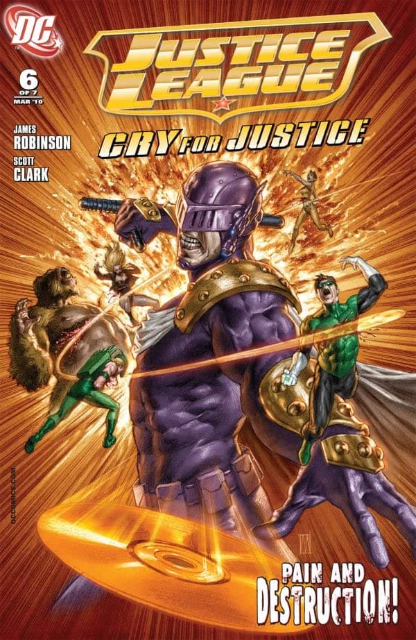 Justice League: Cry for Justice #6 cover