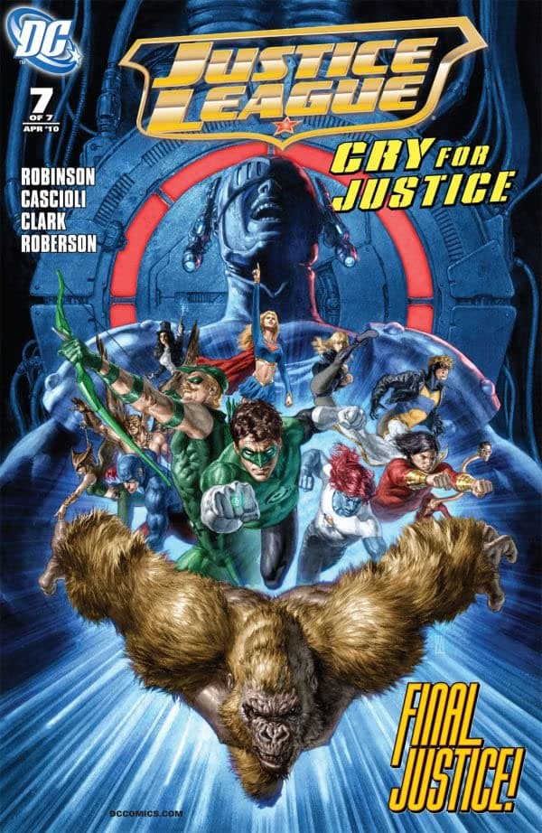 Justice League: Cry for Justice #7 cover