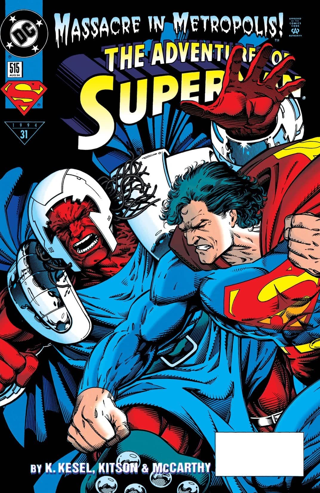 Adventures of Superman #515 cover