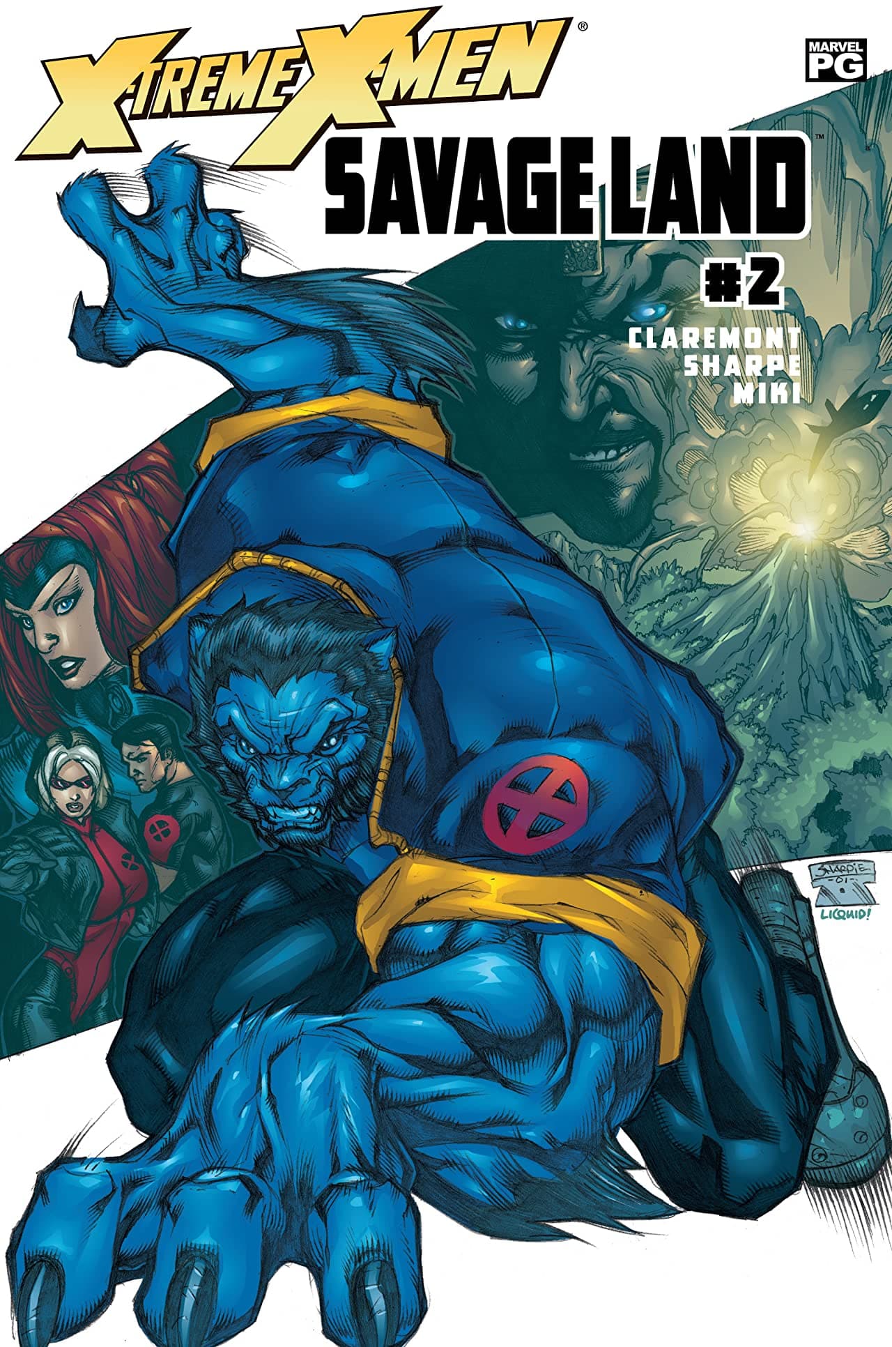 X-Treme X-Men: Savage Land #2 cover
