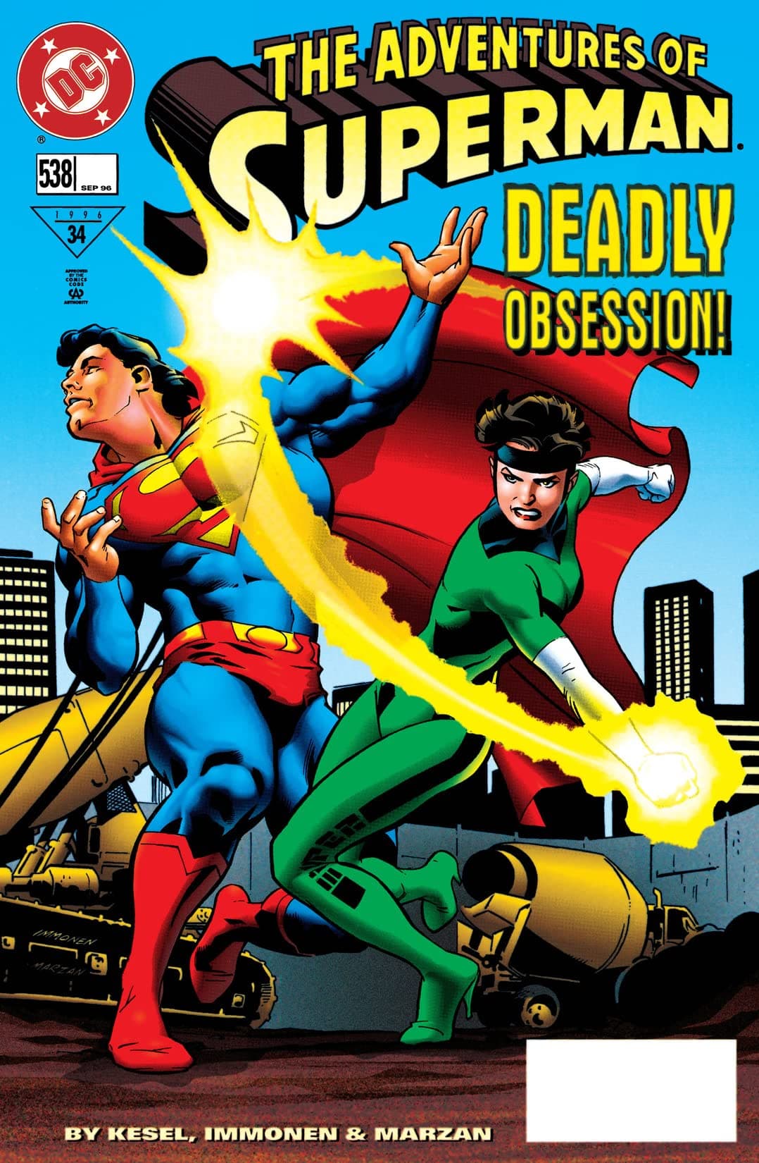 Adventures of Superman #538 cover