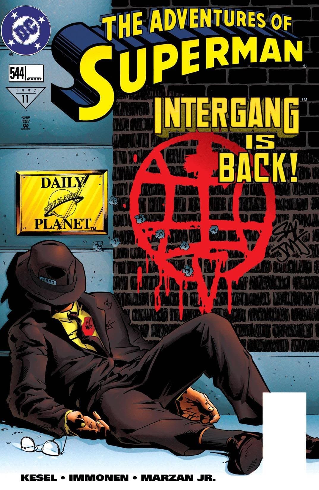 Adventures of Superman #544 cover