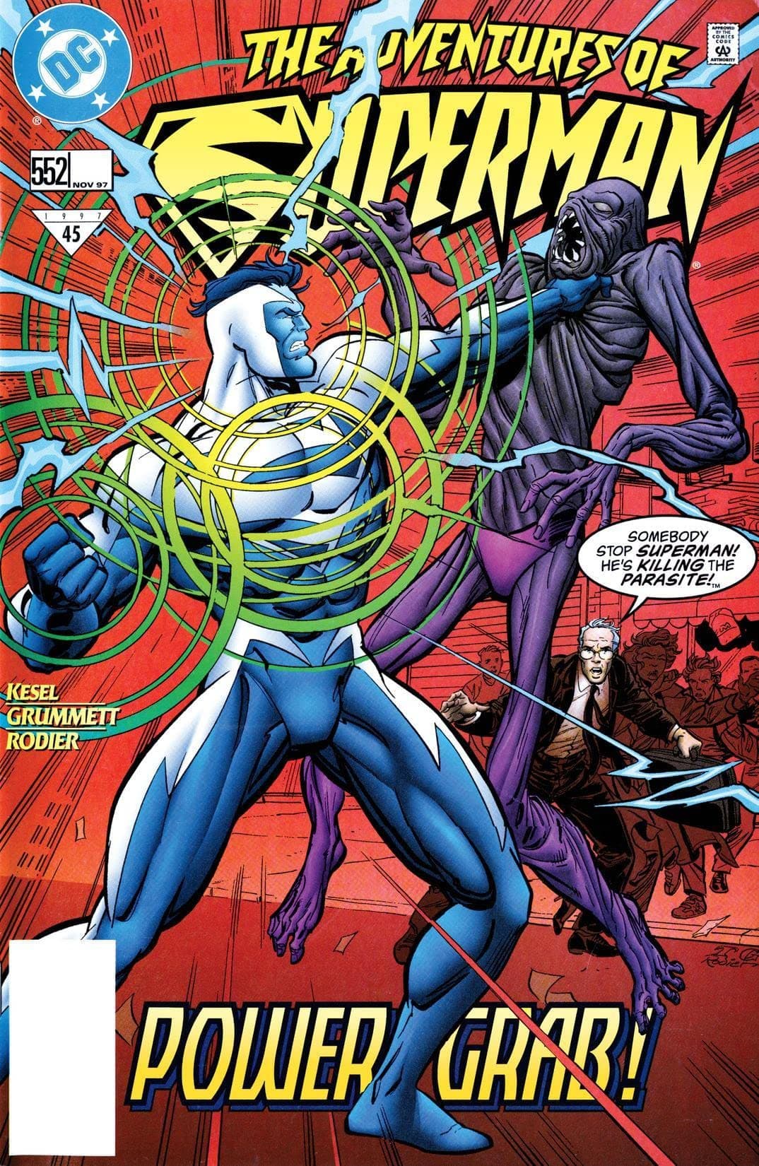 Adventures of Superman #552 cover