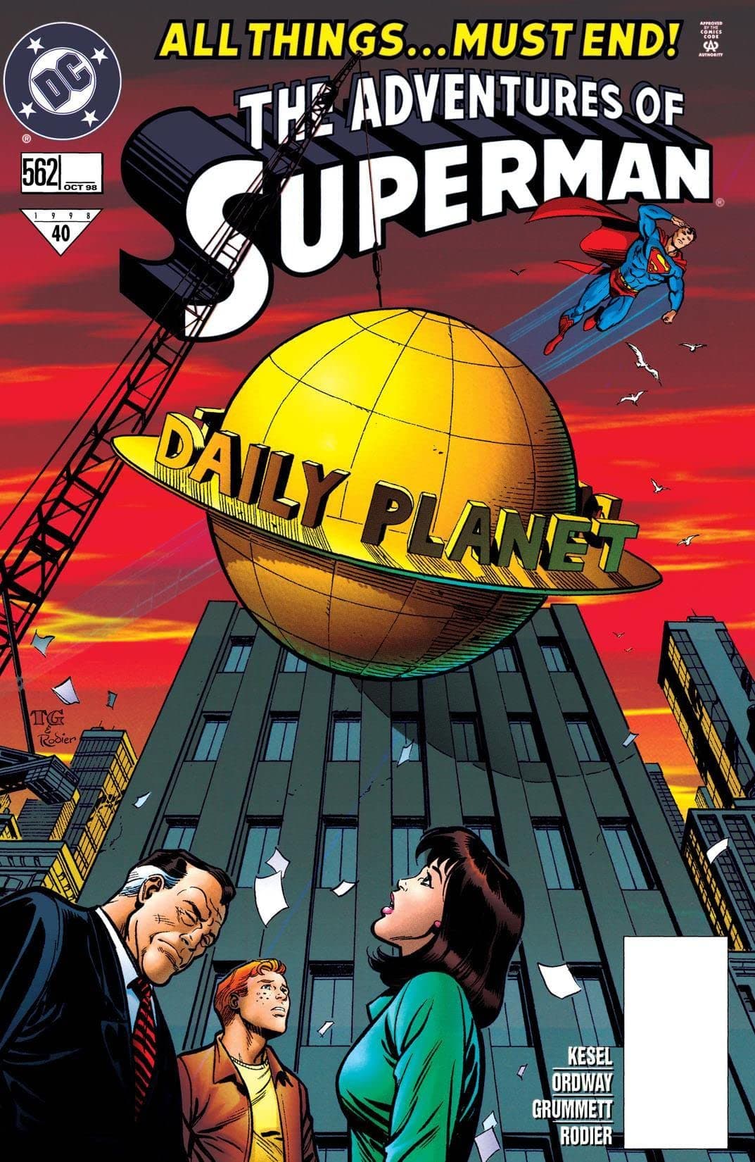 Adventures of Superman #562 cover