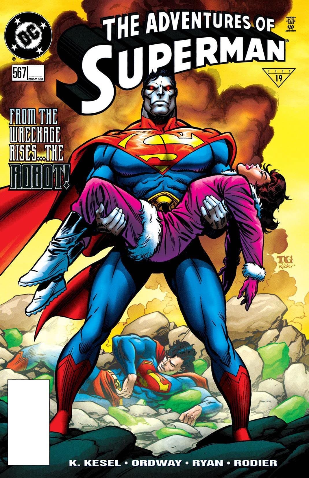 Adventures of Superman #567 cover
