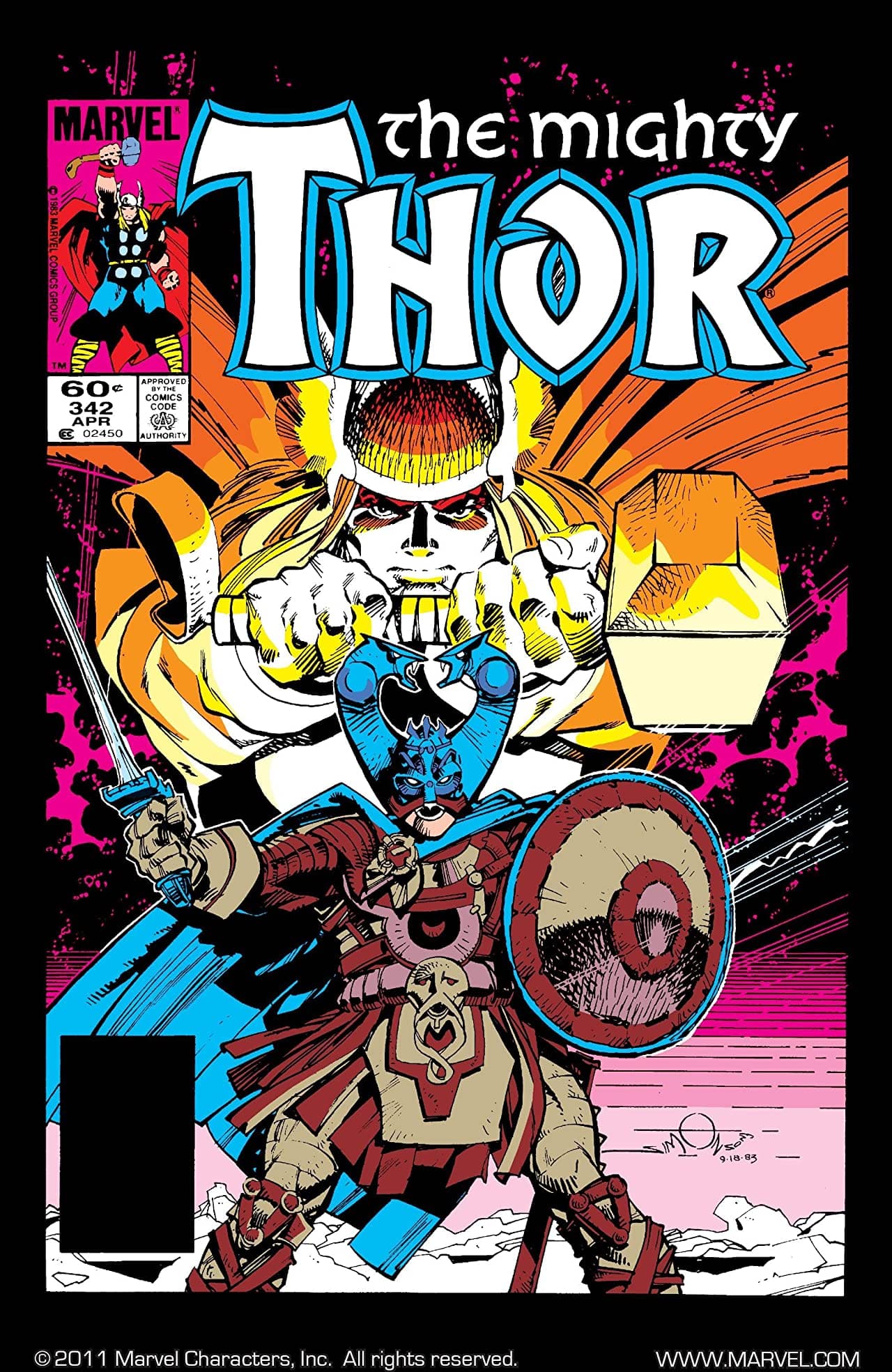 Thor #342 cover