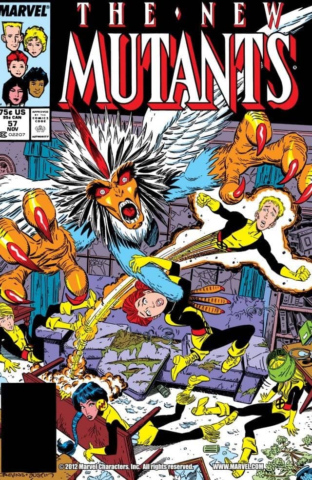 The New Mutants #57 cover