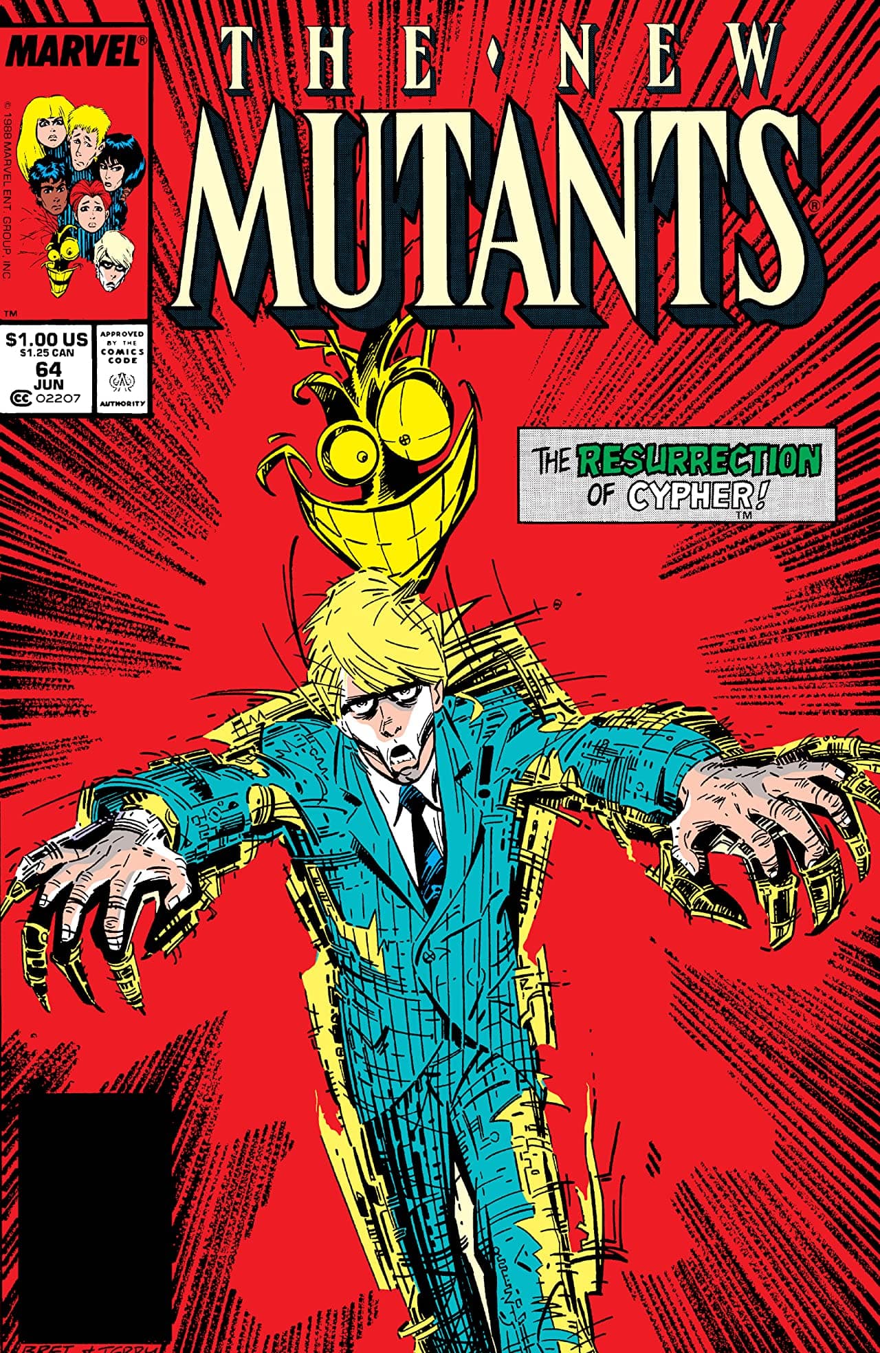 The New Mutants #64 cover