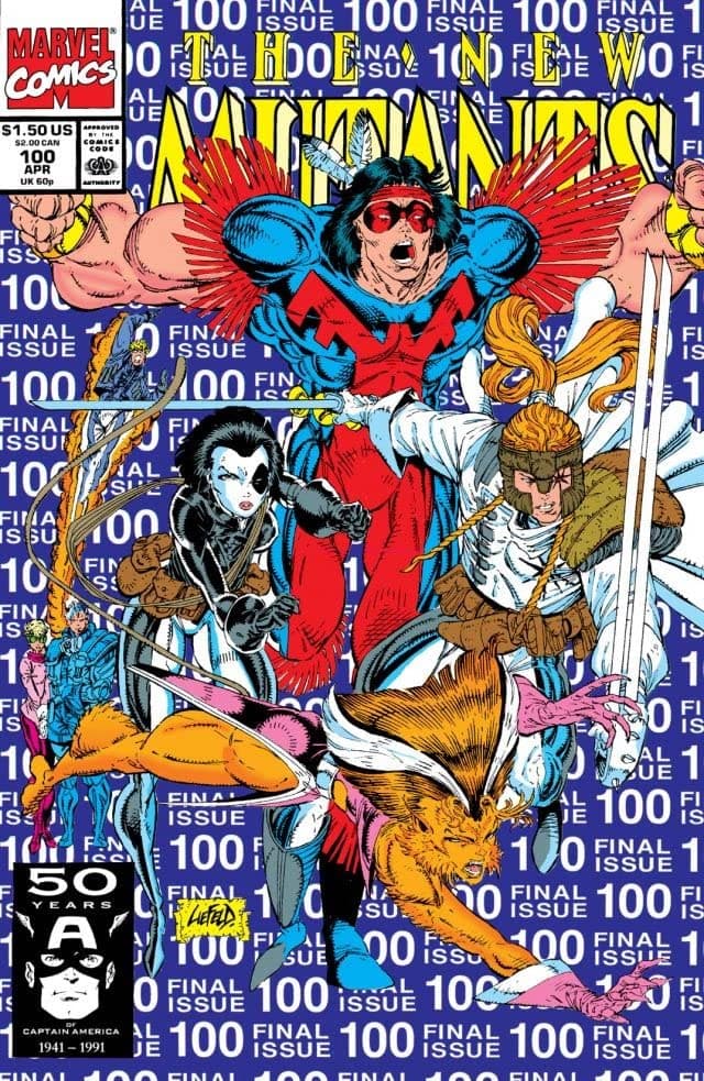 The New Mutants #100 cover