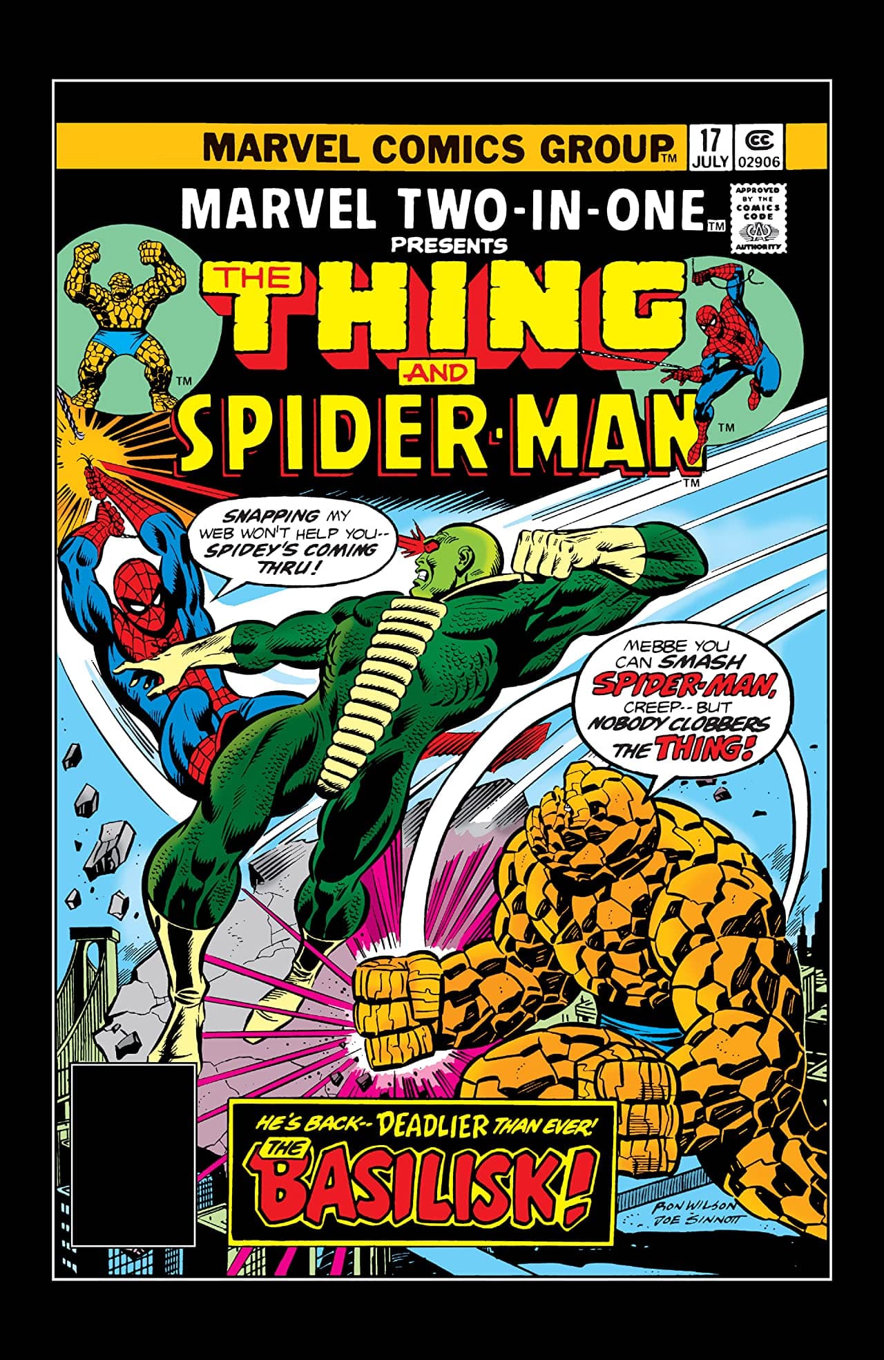 Marvel Two-in-One #17 cover