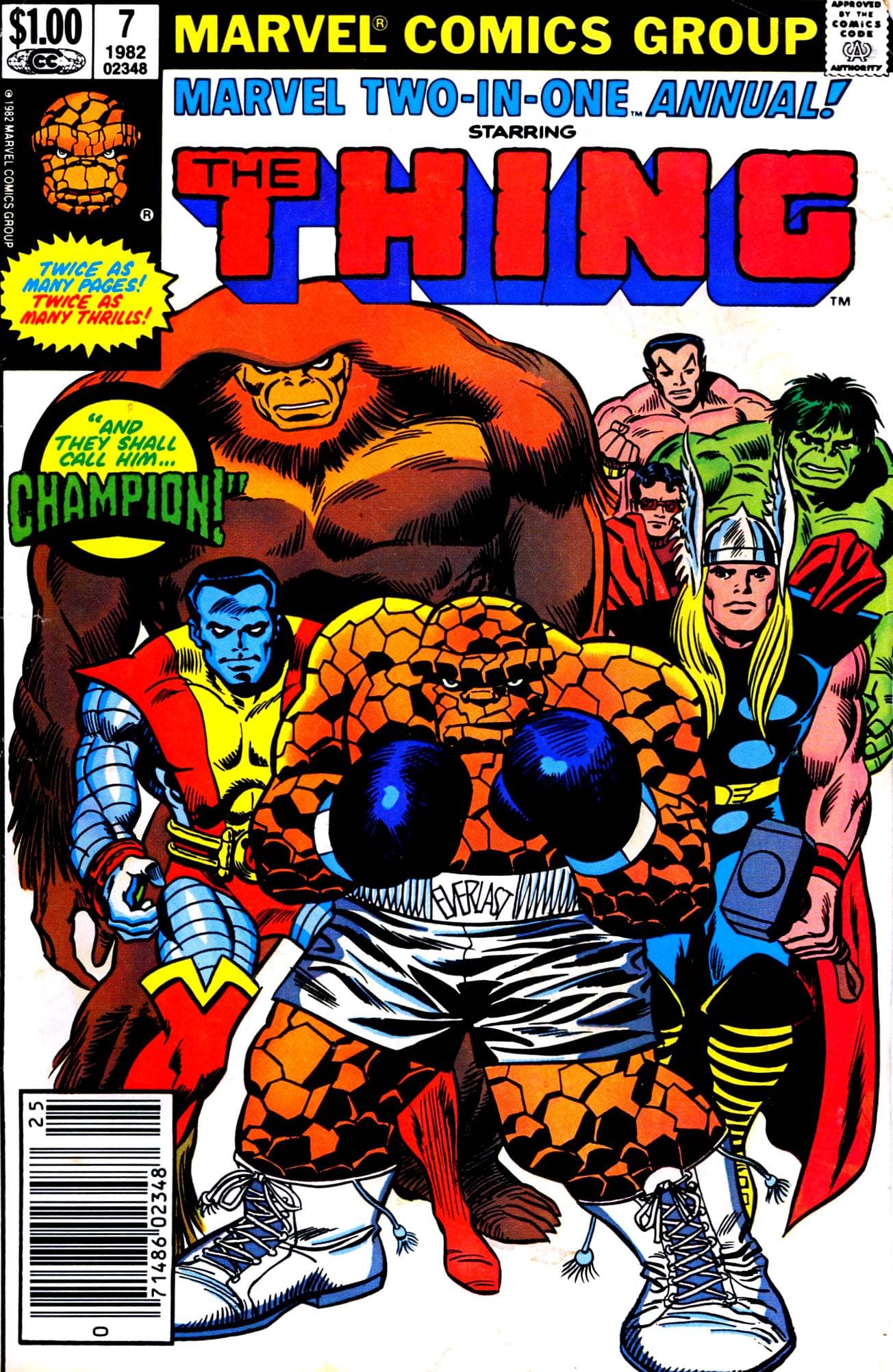 Marvel Two-in-One Annual #7 cover