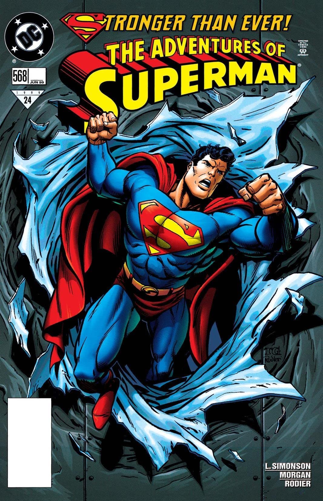 Adventures of Superman #568 cover