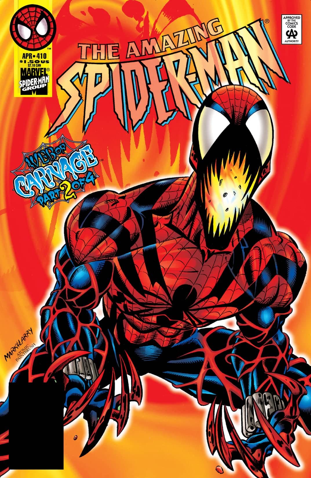The Amazing Spider-Man #410 cover