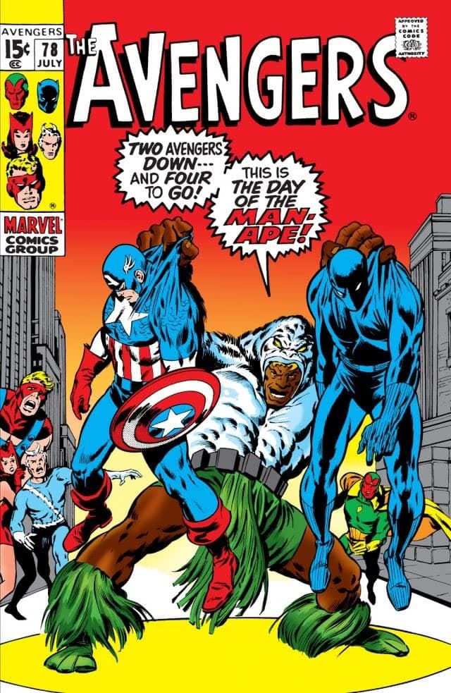 The Avengers #78 cover