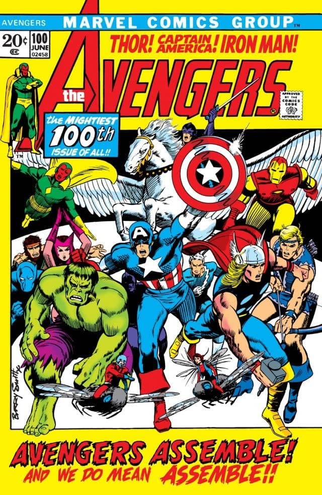The Avengers #100 cover