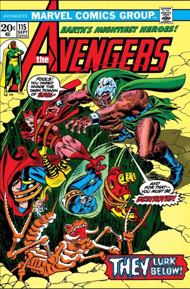 The Avengers #115 cover