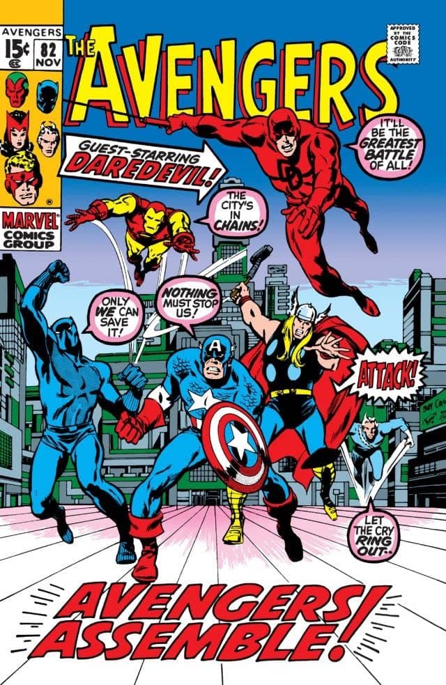 The Avengers #82 cover