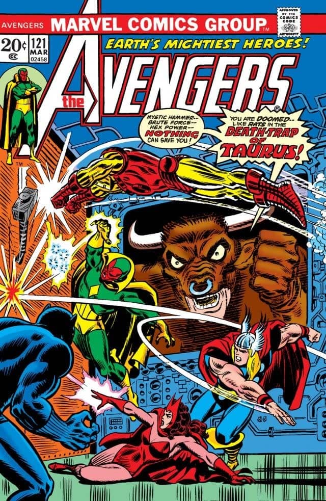 The Avengers #121 cover