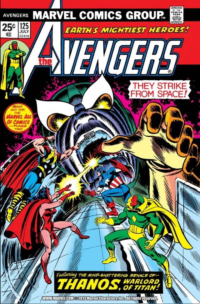 The Avengers #125 cover