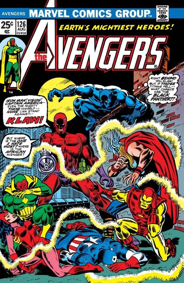 The Avengers #126 cover