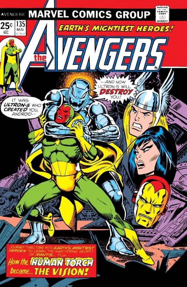 The Avengers #135 cover