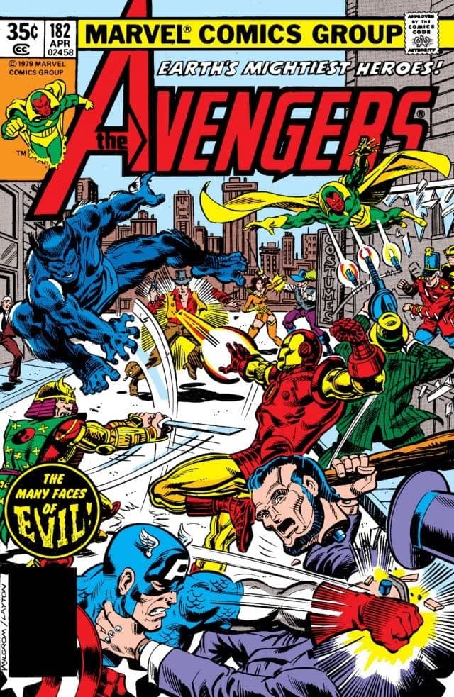 The Avengers #182 cover