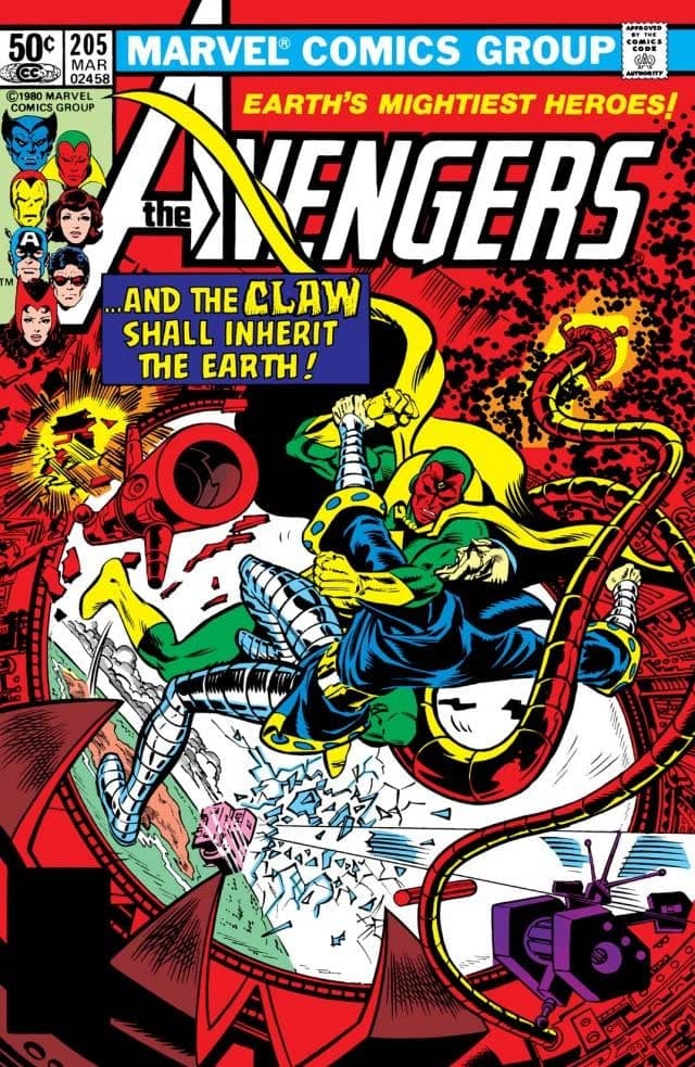 The Avengers #205 cover