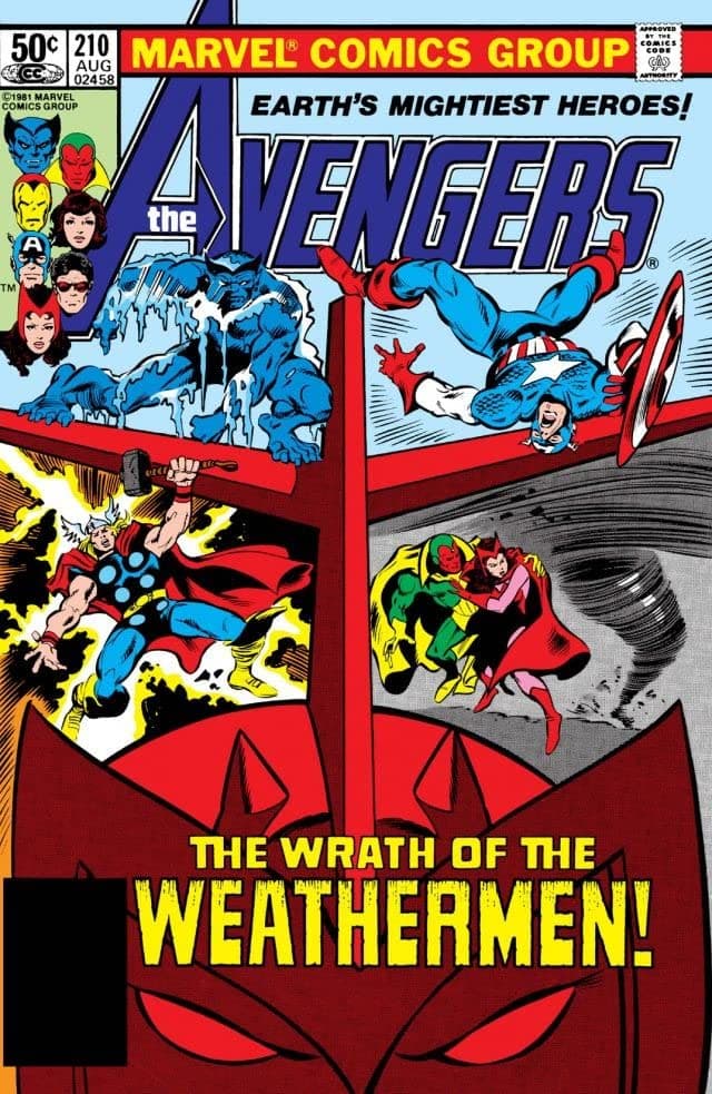 The Avengers #210 cover