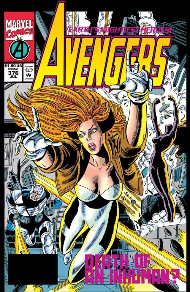 The Avengers #376 cover