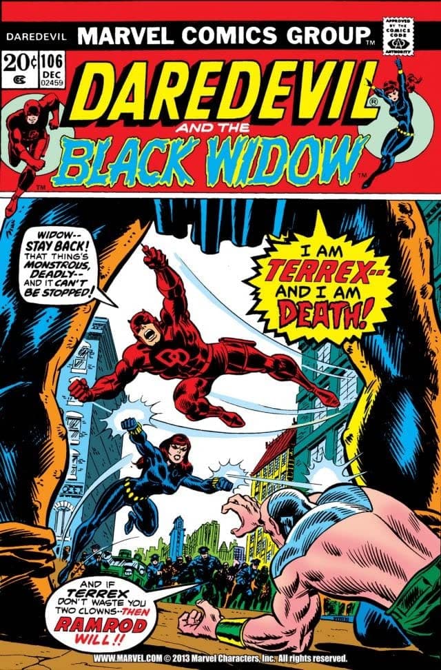 Daredevil #106 cover