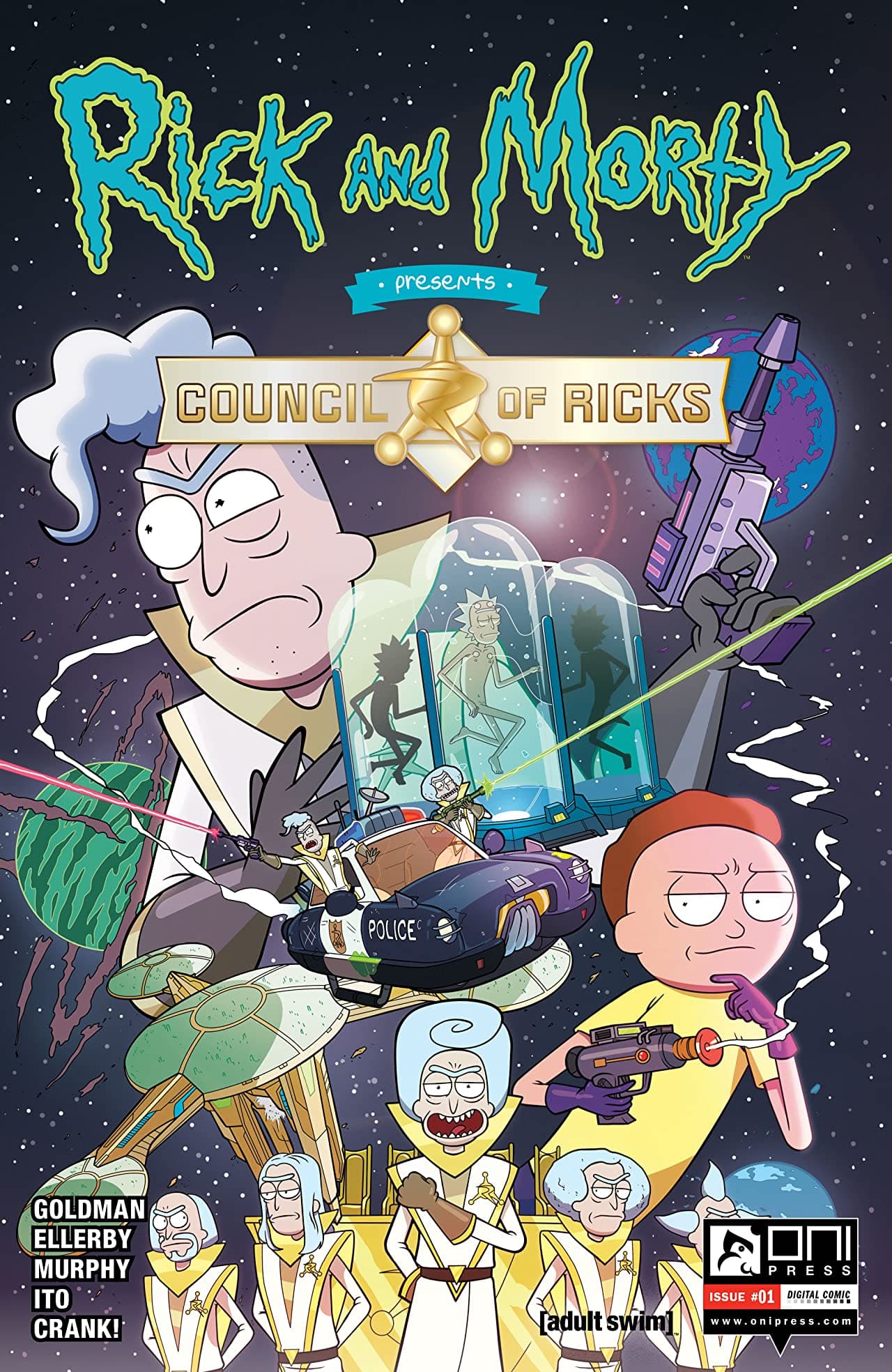 Rick and Morty Presents: Council of Ricks #1 cover