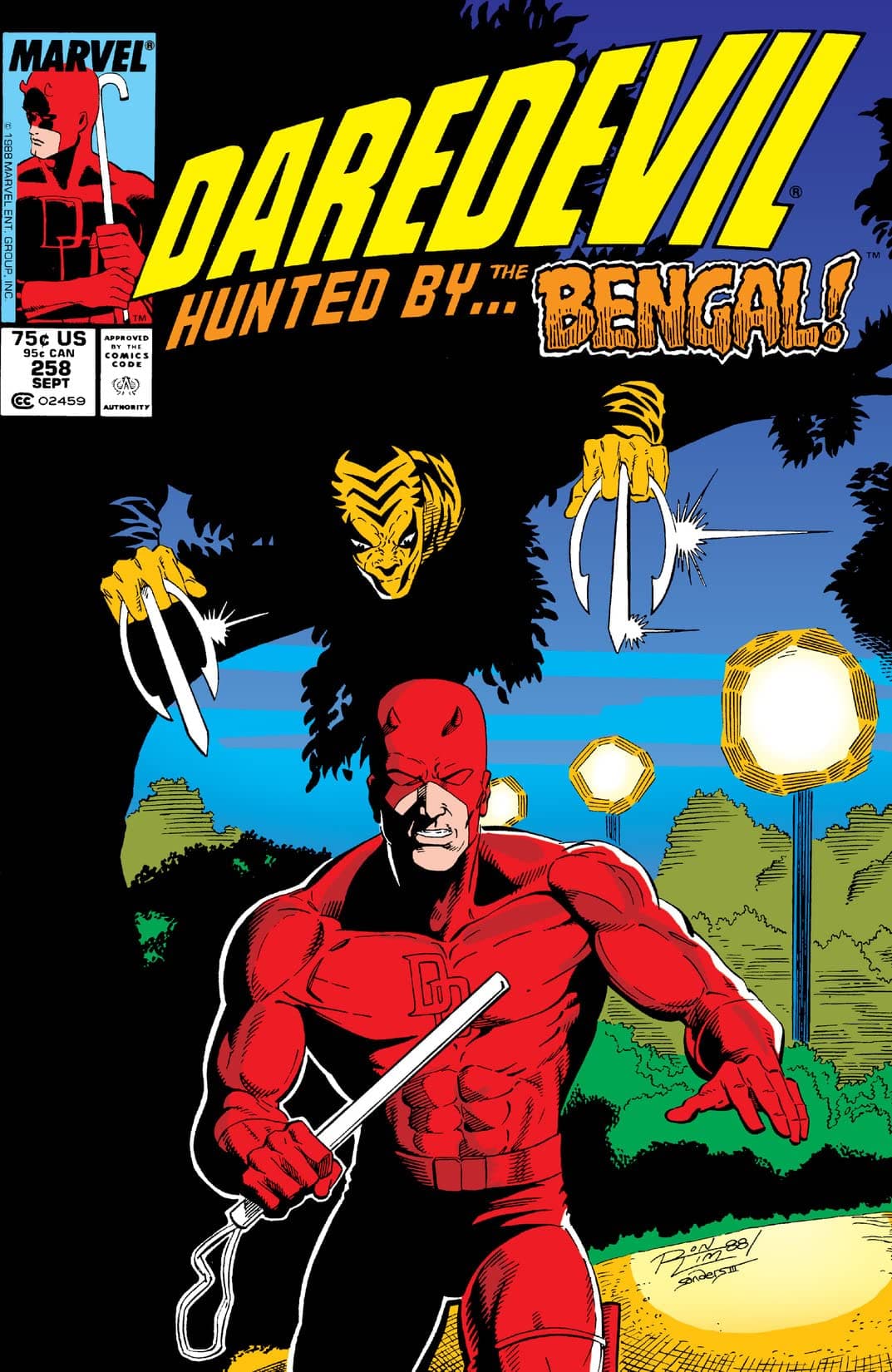 Daredevil #258 cover