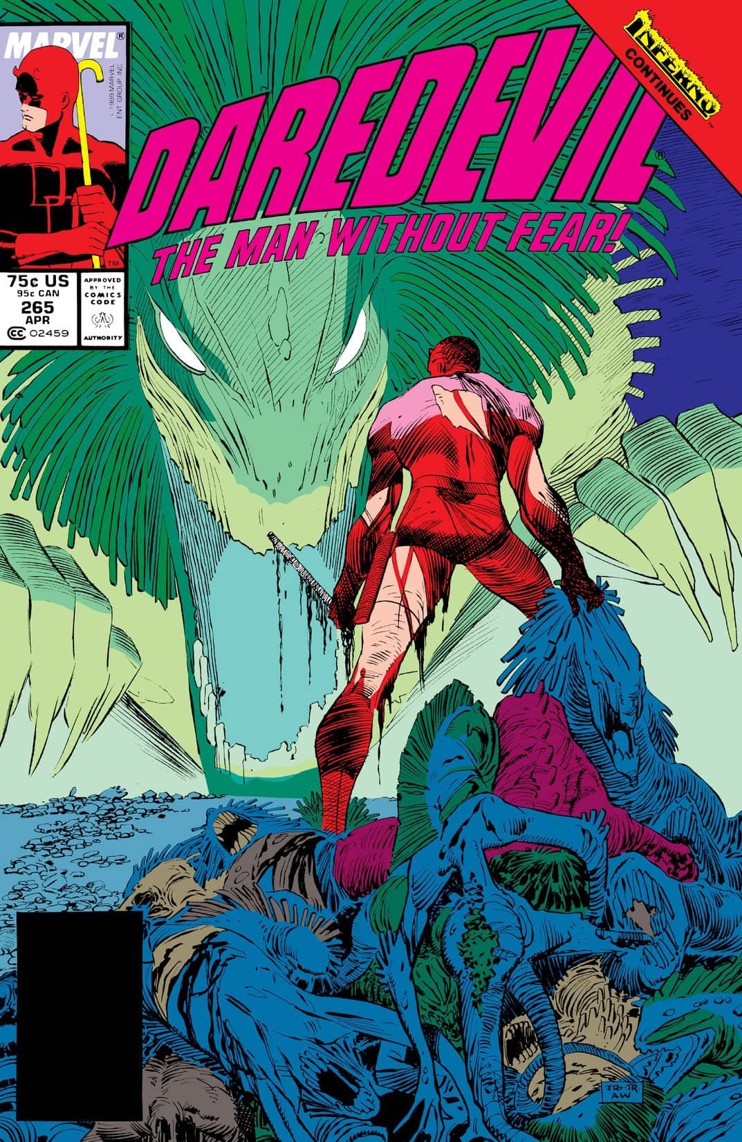 Daredevil #265 cover