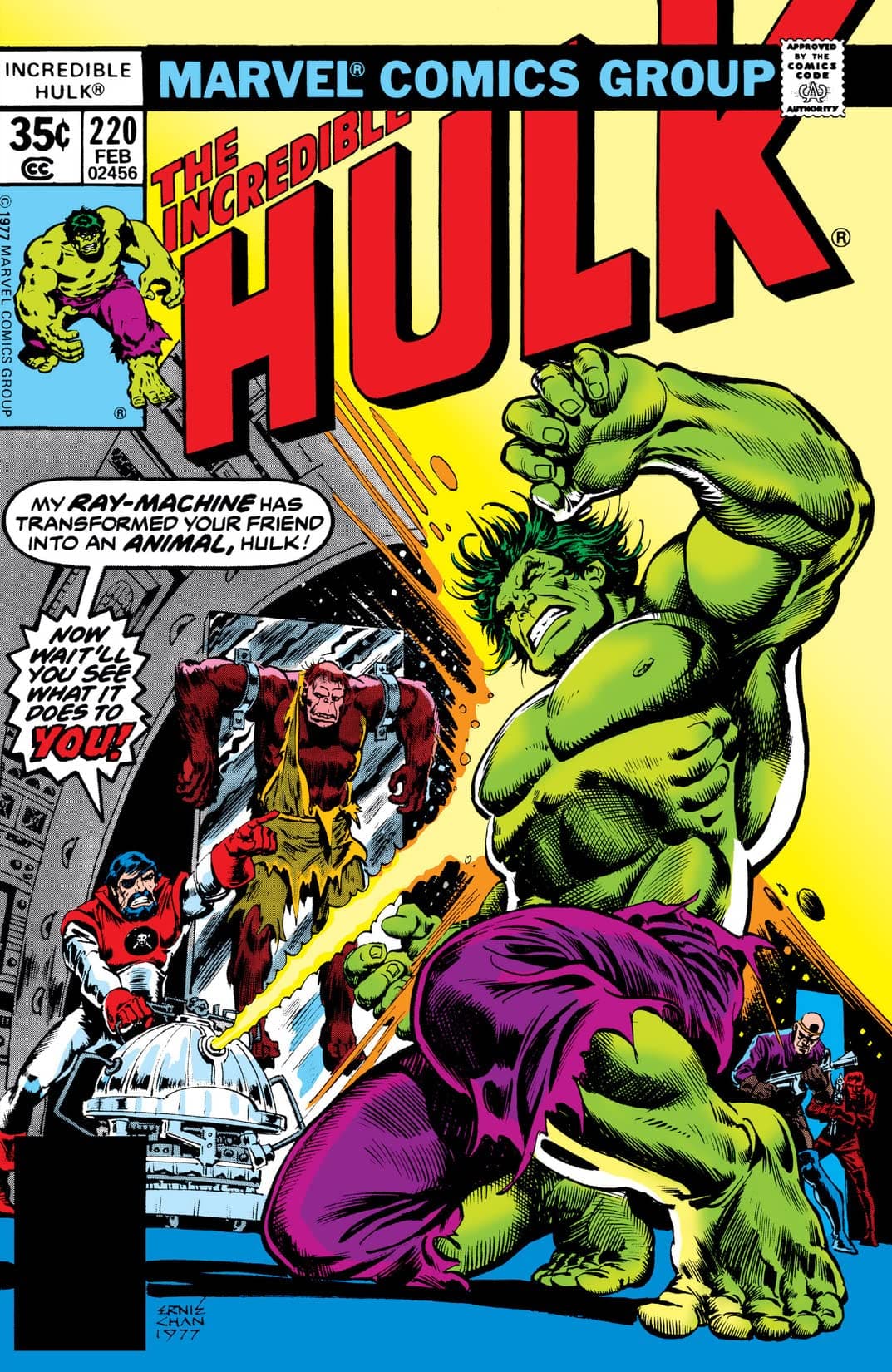 The Incredible Hulk #220 cover
