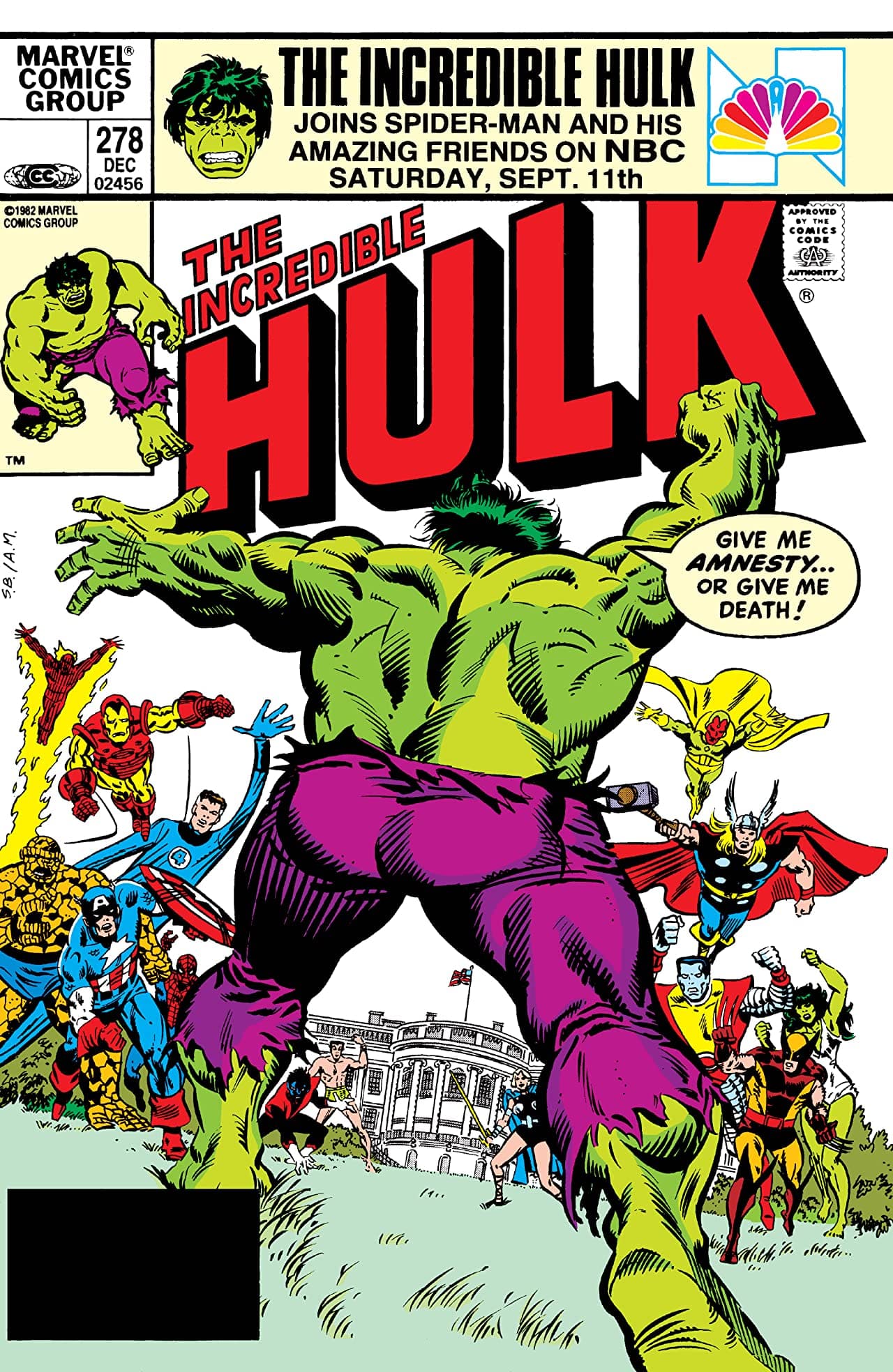 The Incredible Hulk #278 cover