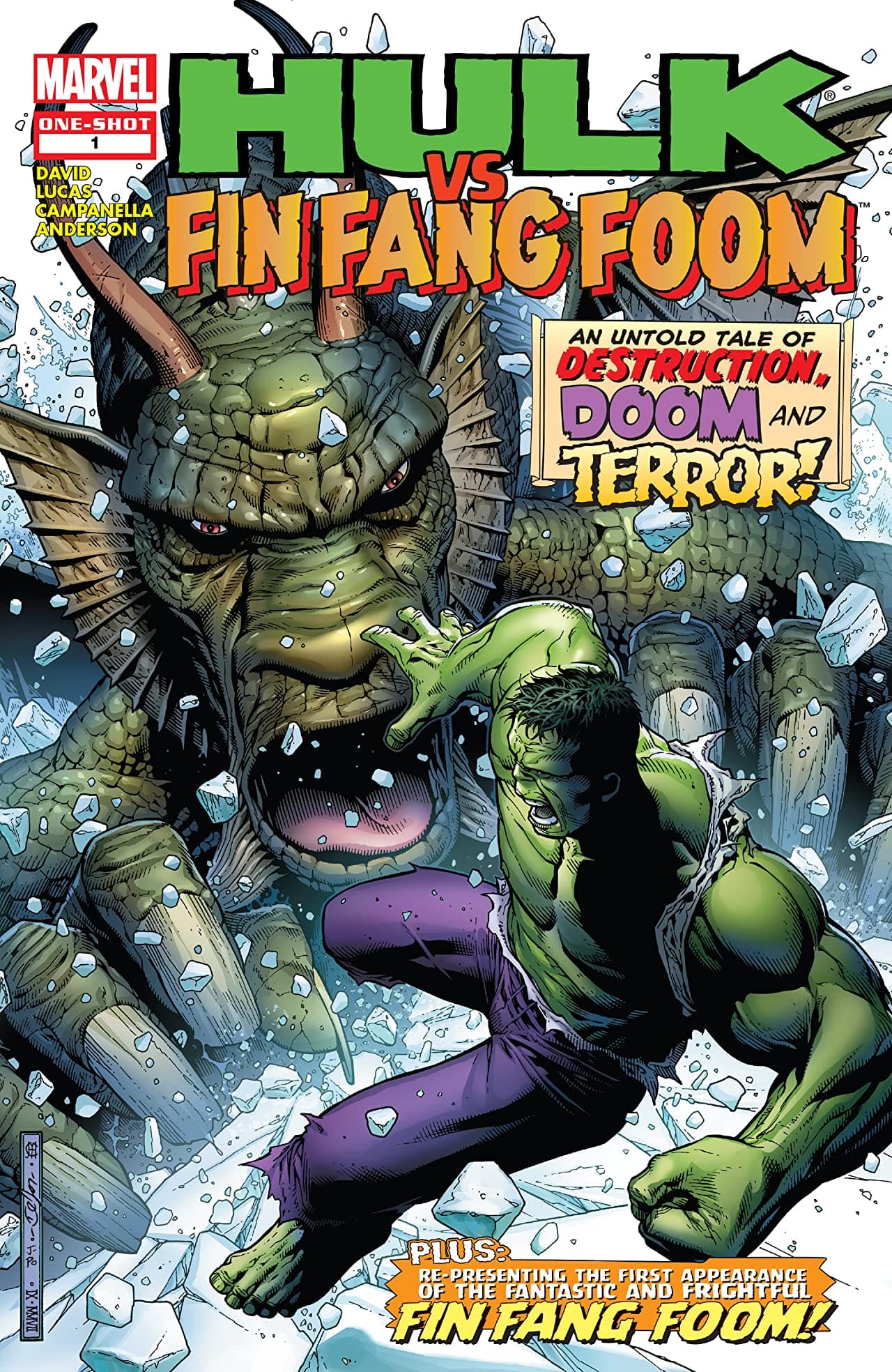 Hulk VS Fin Fang Foom #1 cover