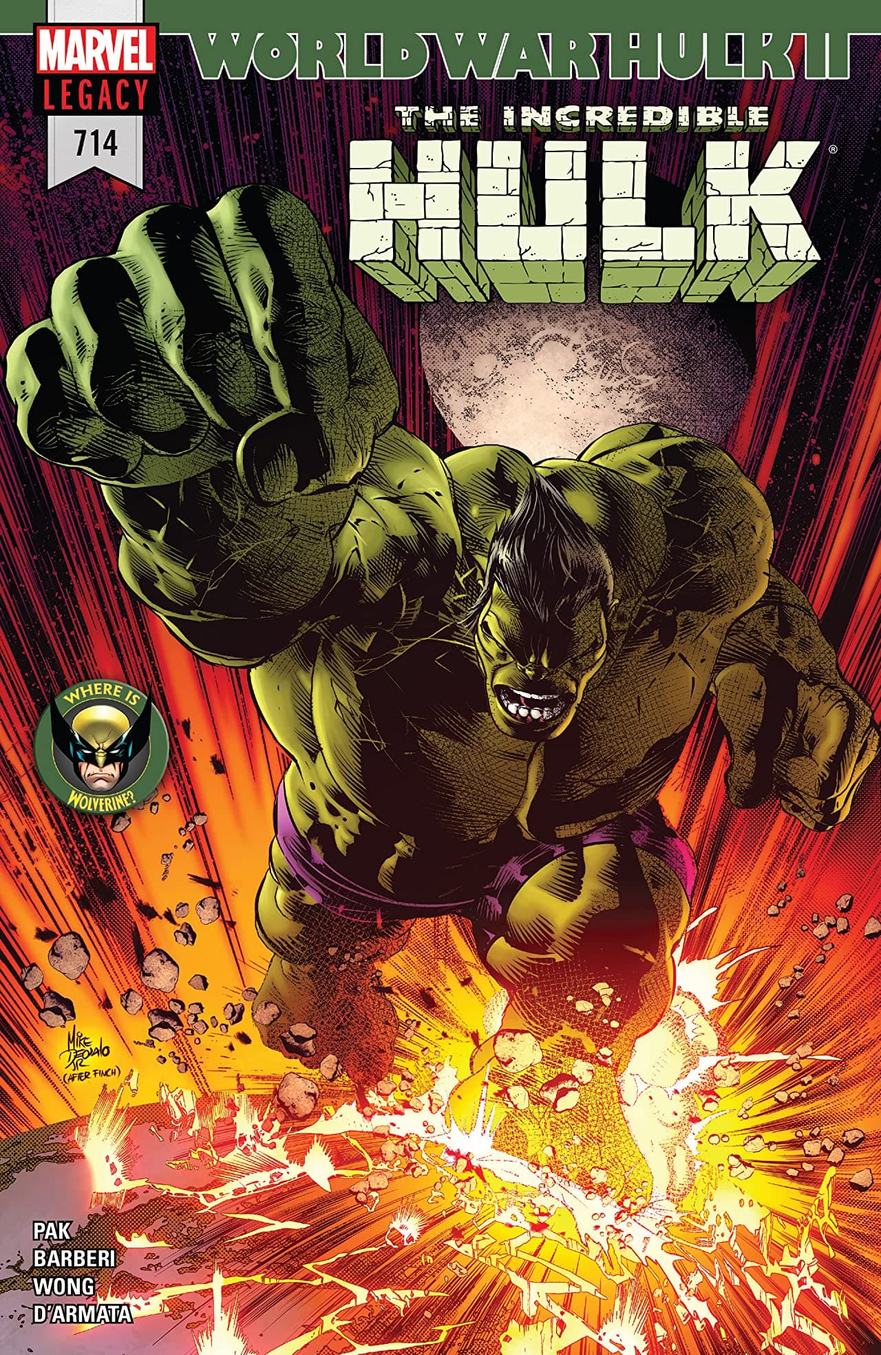 Incredible Hulk #714 cover