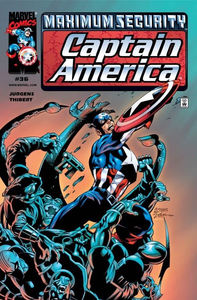 Captain America #36 cover