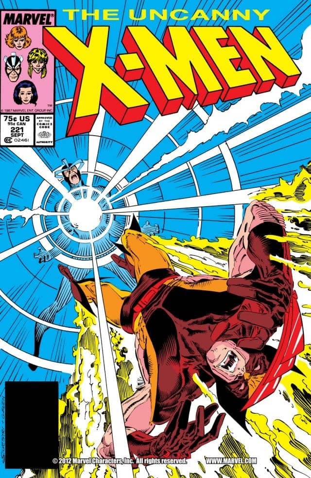 The Uncanny X-Men #221 cover