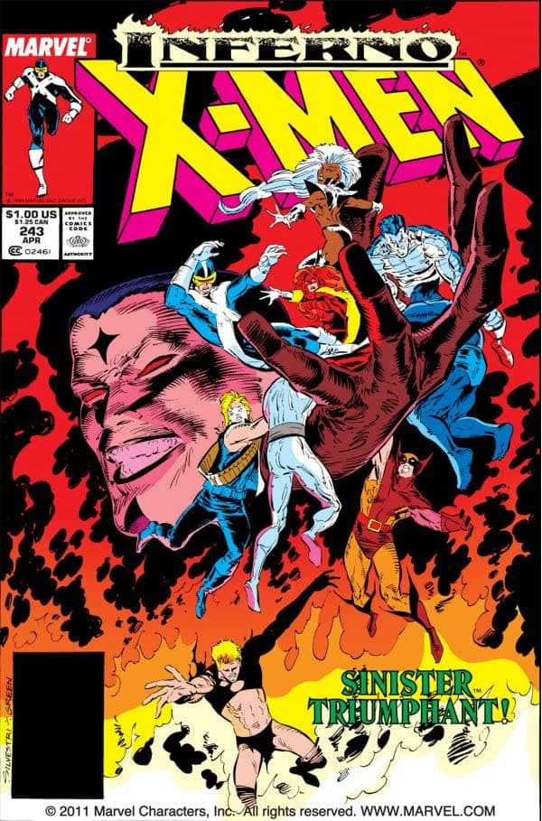 The Uncanny X-Men #243 cover