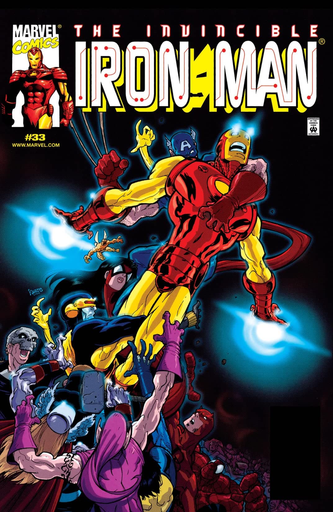 Iron Man #33 cover