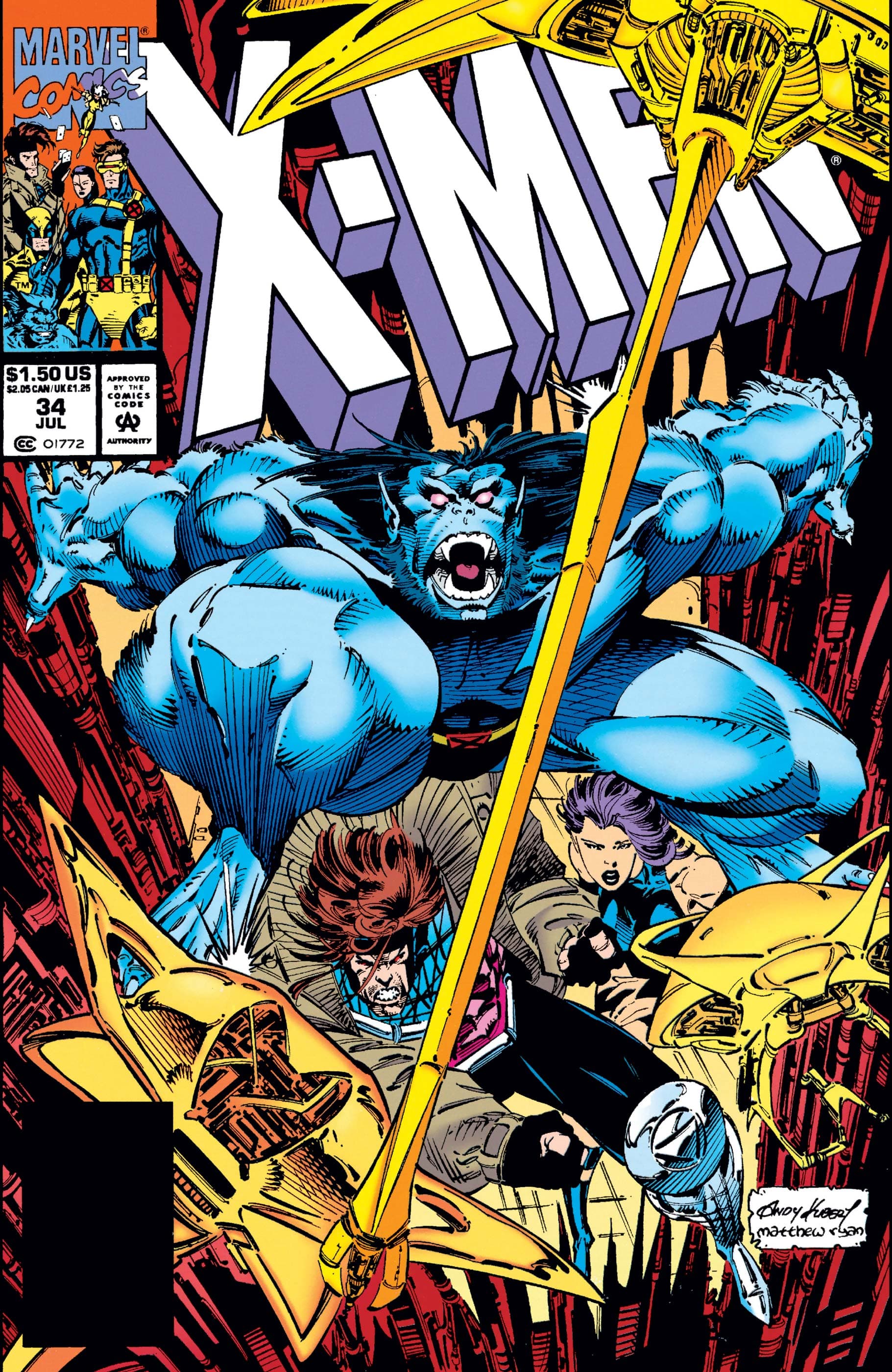 X-Men #34 cover