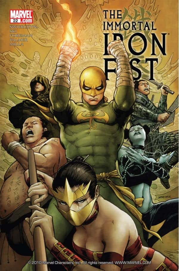 The Immortal Iron Fist #22 cover