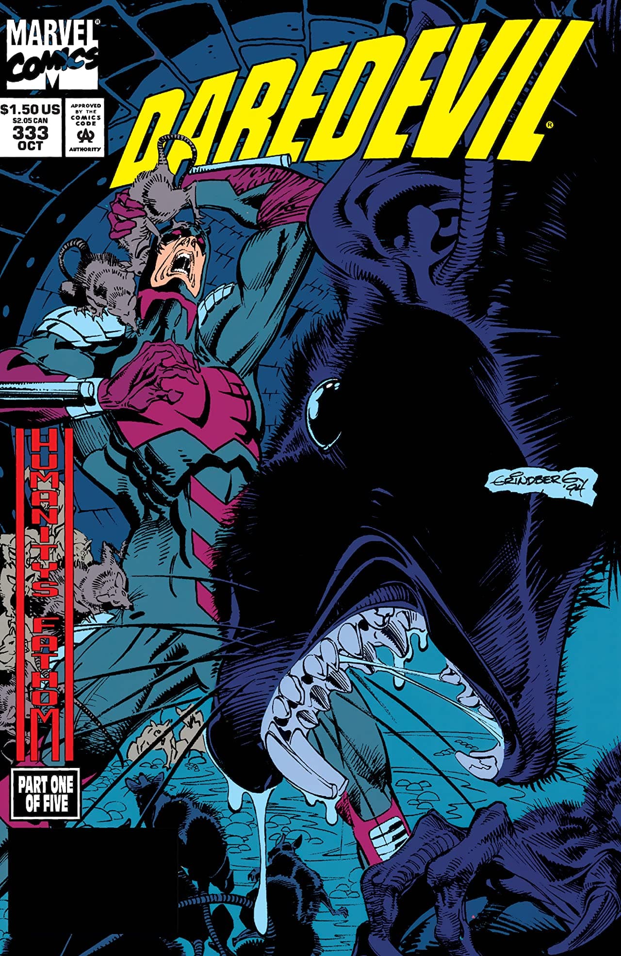 Daredevil #333 cover