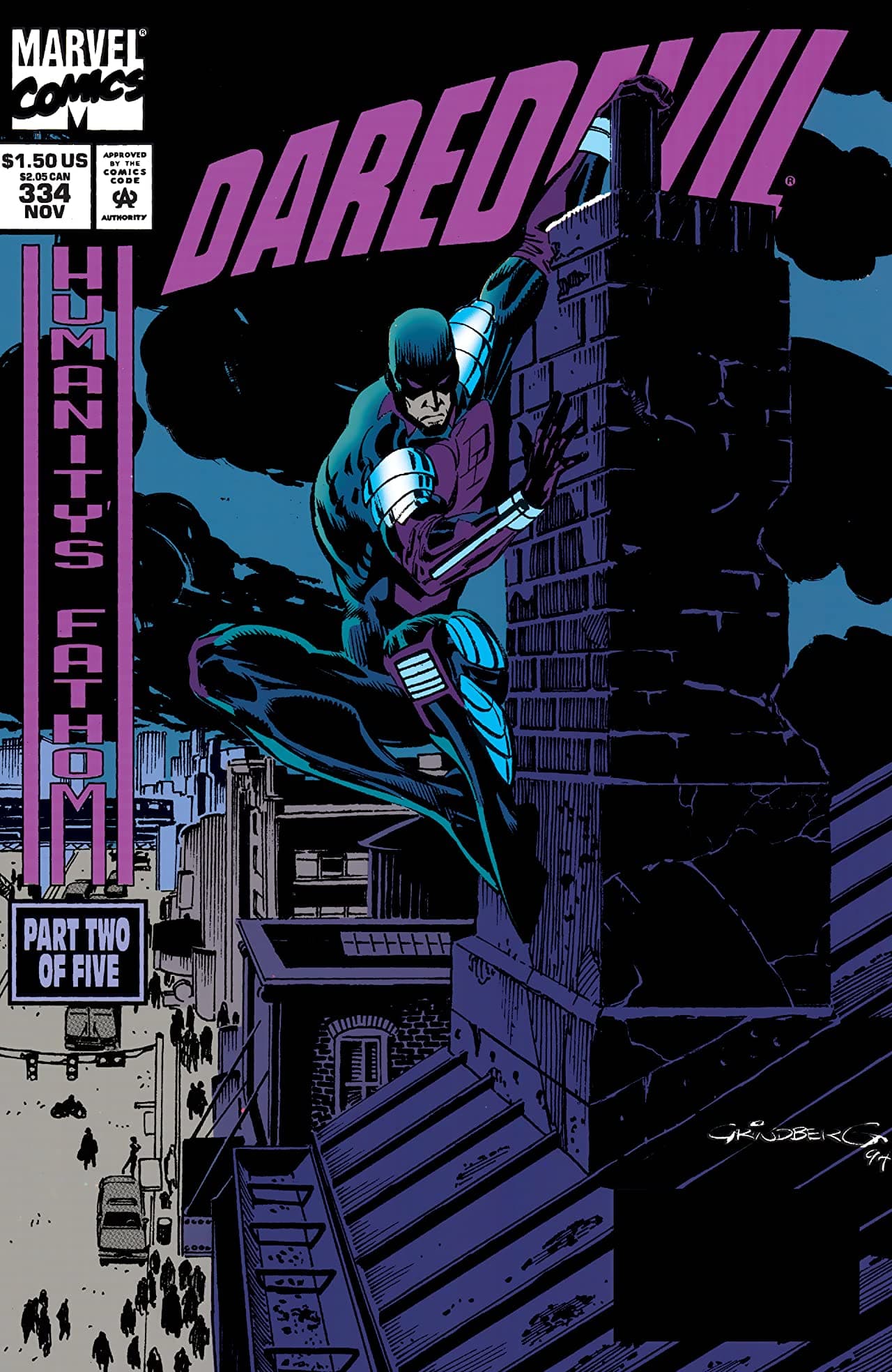 Daredevil #334 cover