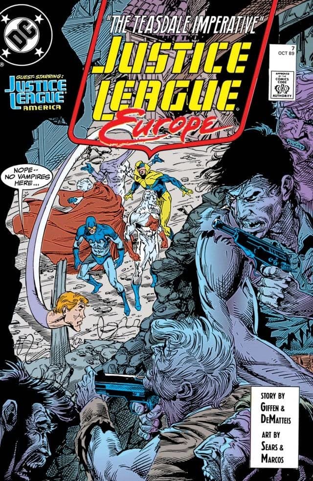 Justice League Europe #7 cover