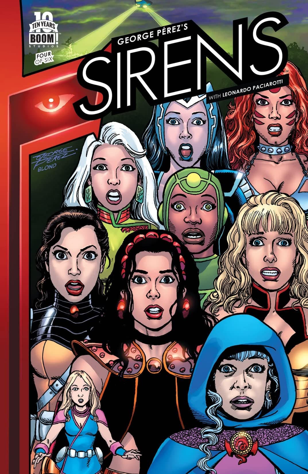 George Pérez's Sirens #4 cover