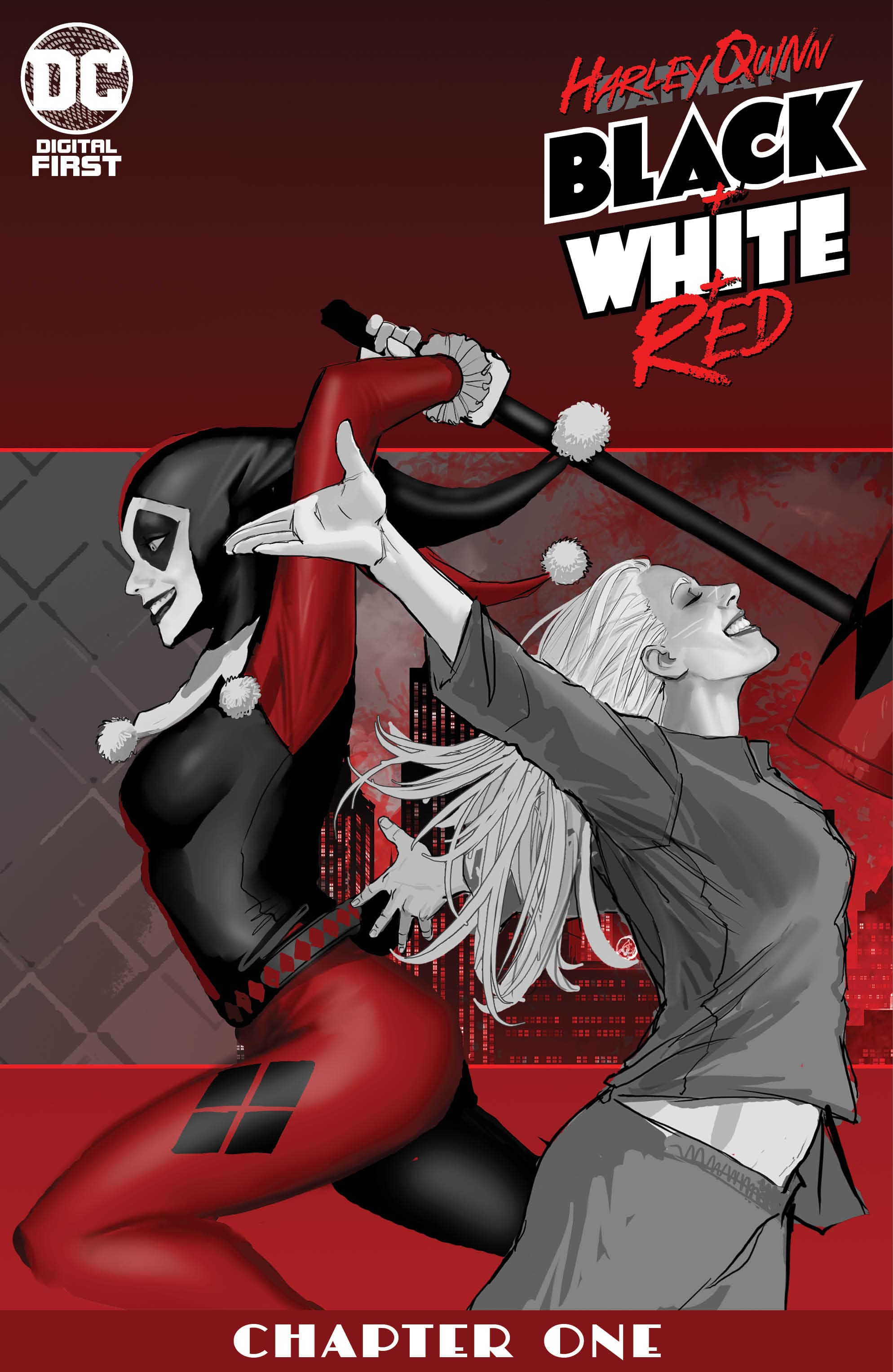 Harley Quinn Black + White + Red #1 cover